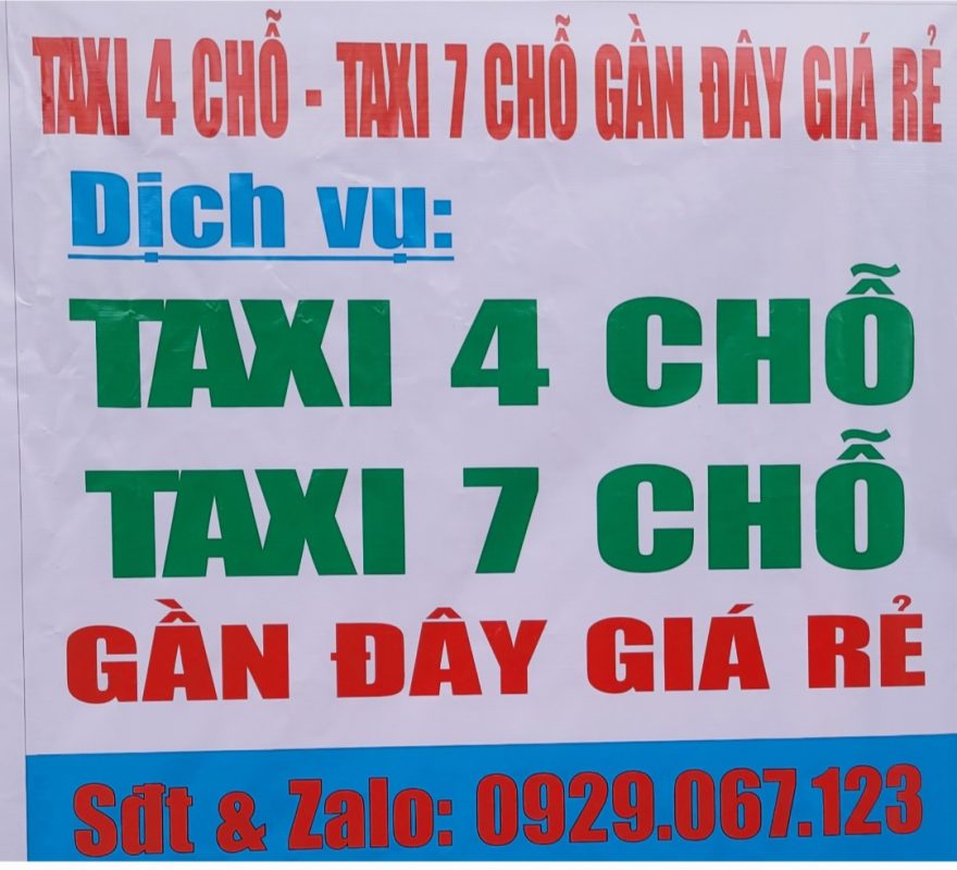 Taxi 4 Chỗ Công Viên 30/4 Biên Hòa Phone: 0929,067,123